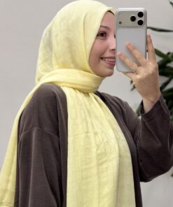 Pamuk Ayrobin Jakar Şal Zincir Desen