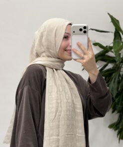 Alternative view of Pamuk Ayrobin Jakar Şal Zincir Desen